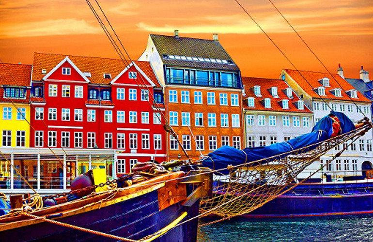 Kopenhaga - port Nyhavn