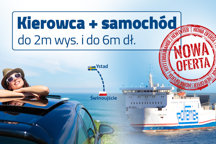 Kierowca z samochodem do 2m wys. i do 6m dł.