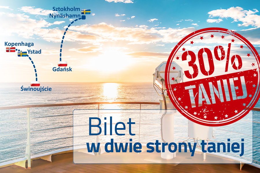 Bilet w dwie strony do 30% Taniej
