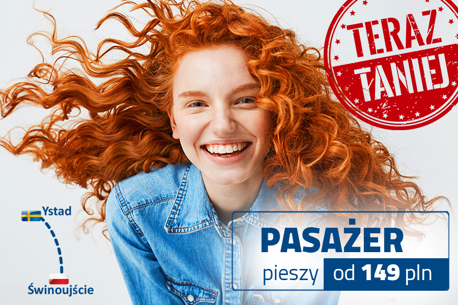 Pasażer pieszy od 149 PLN | Świnoujście - Ystad