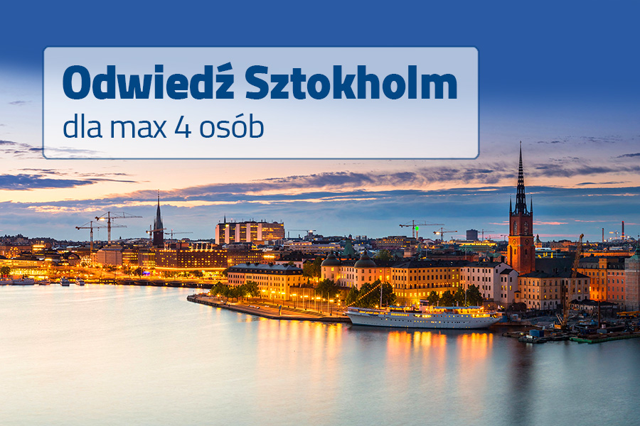 Odwiedź Sztokholm dla max 4 | Gdańsk - Nynäshamn